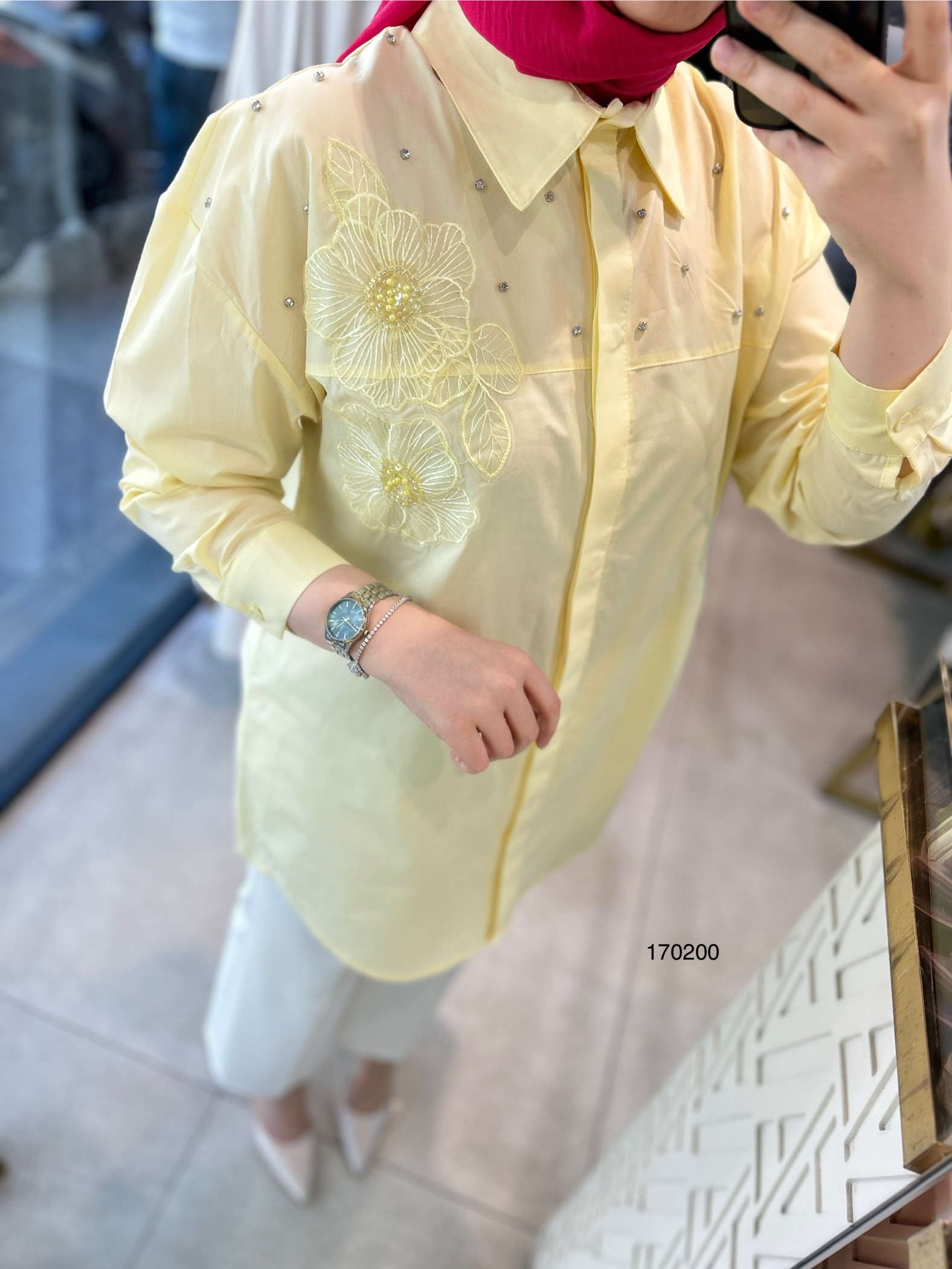 170200 ÇİÇEK DETAYLI TAŞ
İŞLEMELİ GÖMLEK - Görsel 4