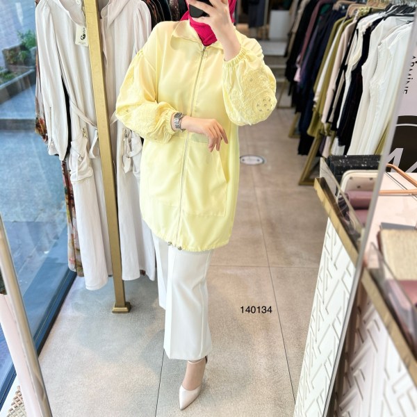 140134 KOLU GÜPÜR DETAYLI TAŞLI FERMUARLI BÜZGÜLÜ KAP - Görsel 14