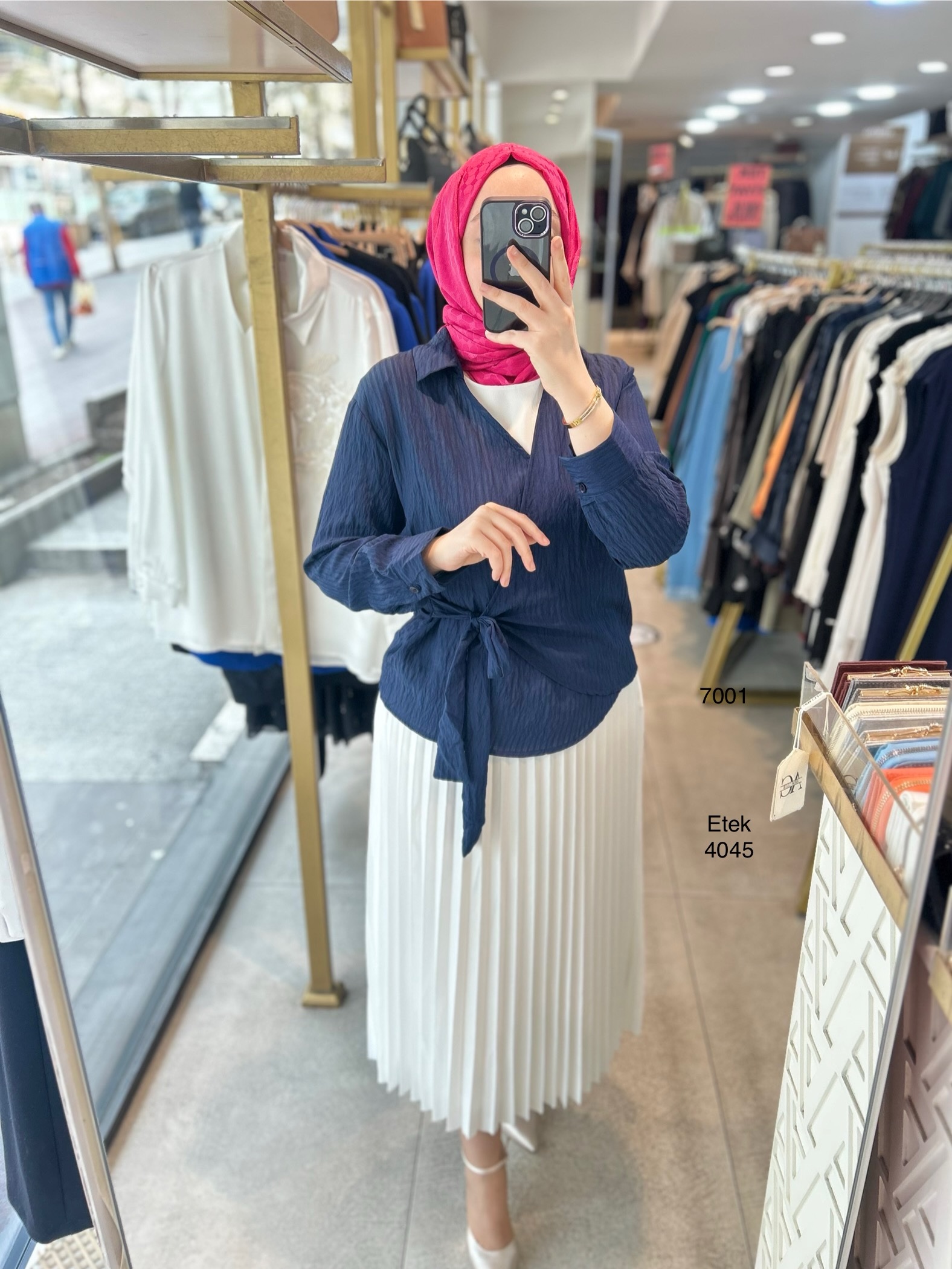 7001 Bel Detaylı Gömlek - Görsel 3