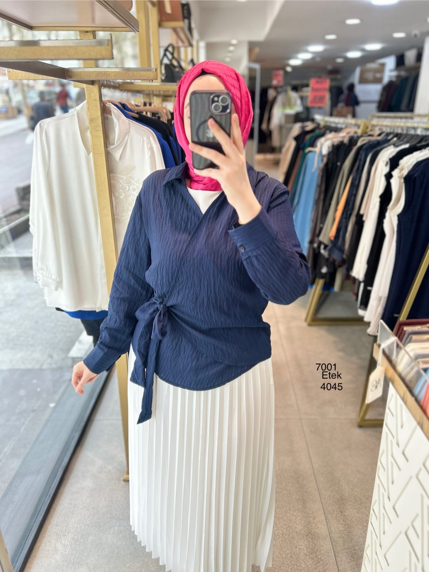 7001 Bel Detaylı Gömlek