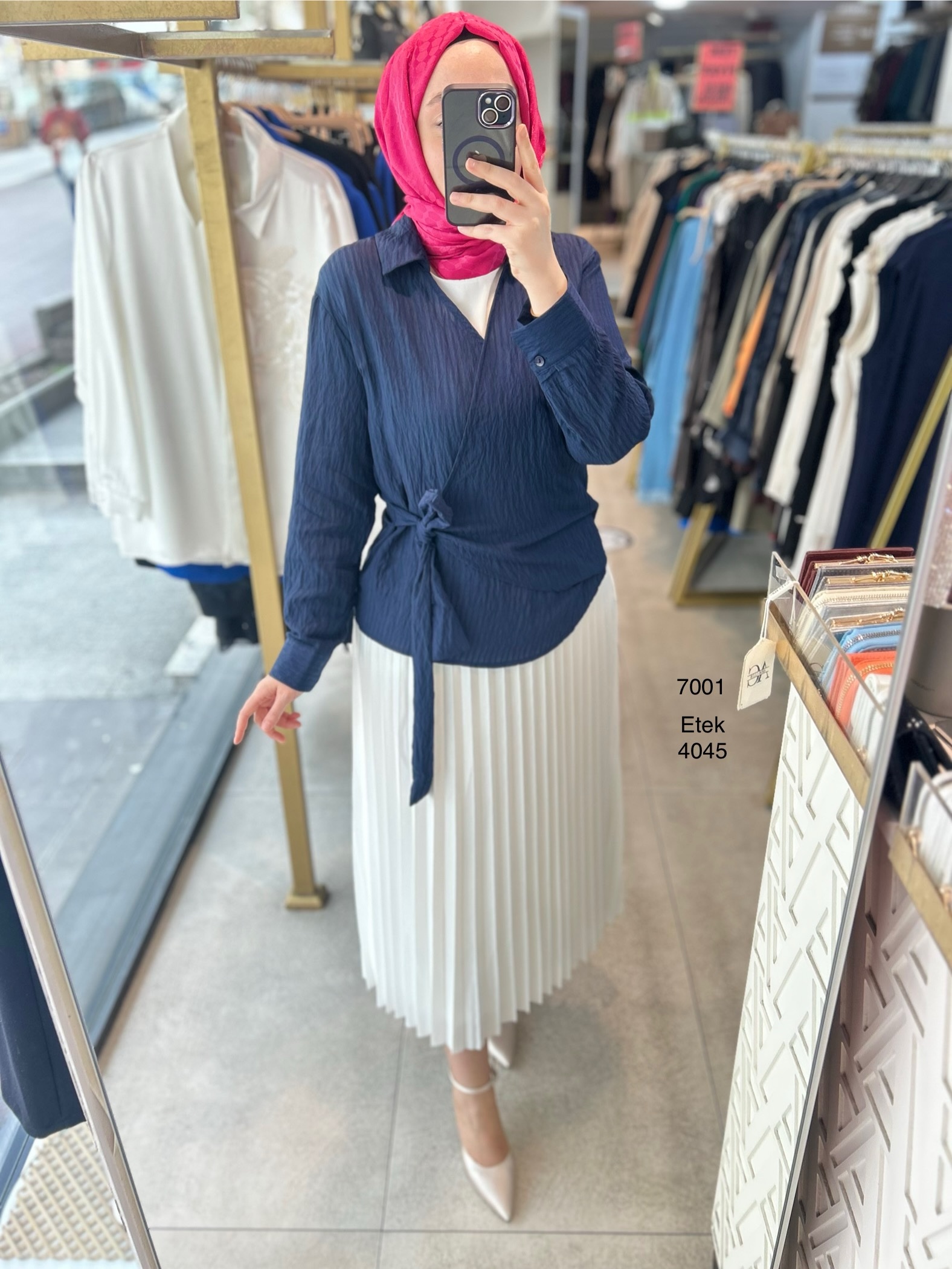 7001 Bel Detaylı Gömlek - Görsel 4