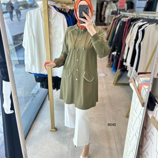 Cep Detaylı Spor Tunik 8040 - Görsel 11