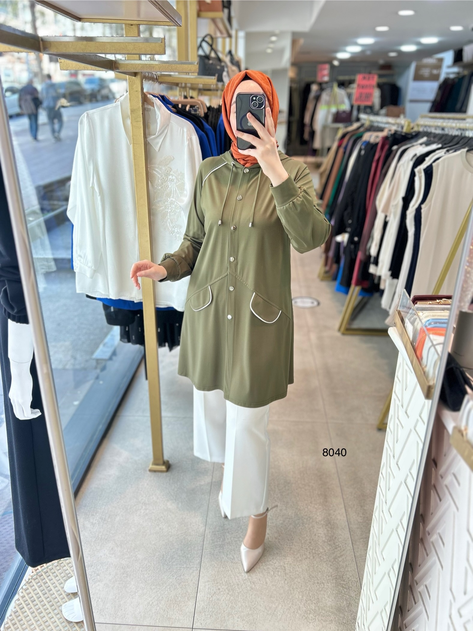 Cep Detaylı Spor Tunik 8040 - Görsel 11