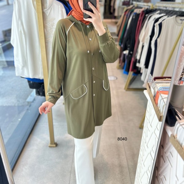 Cep Detaylı Spor Tunik 8040 - Görsel 12