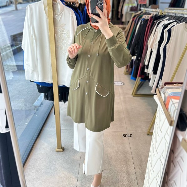 Cep Detaylı Spor Tunik 8040 - Görsel 14