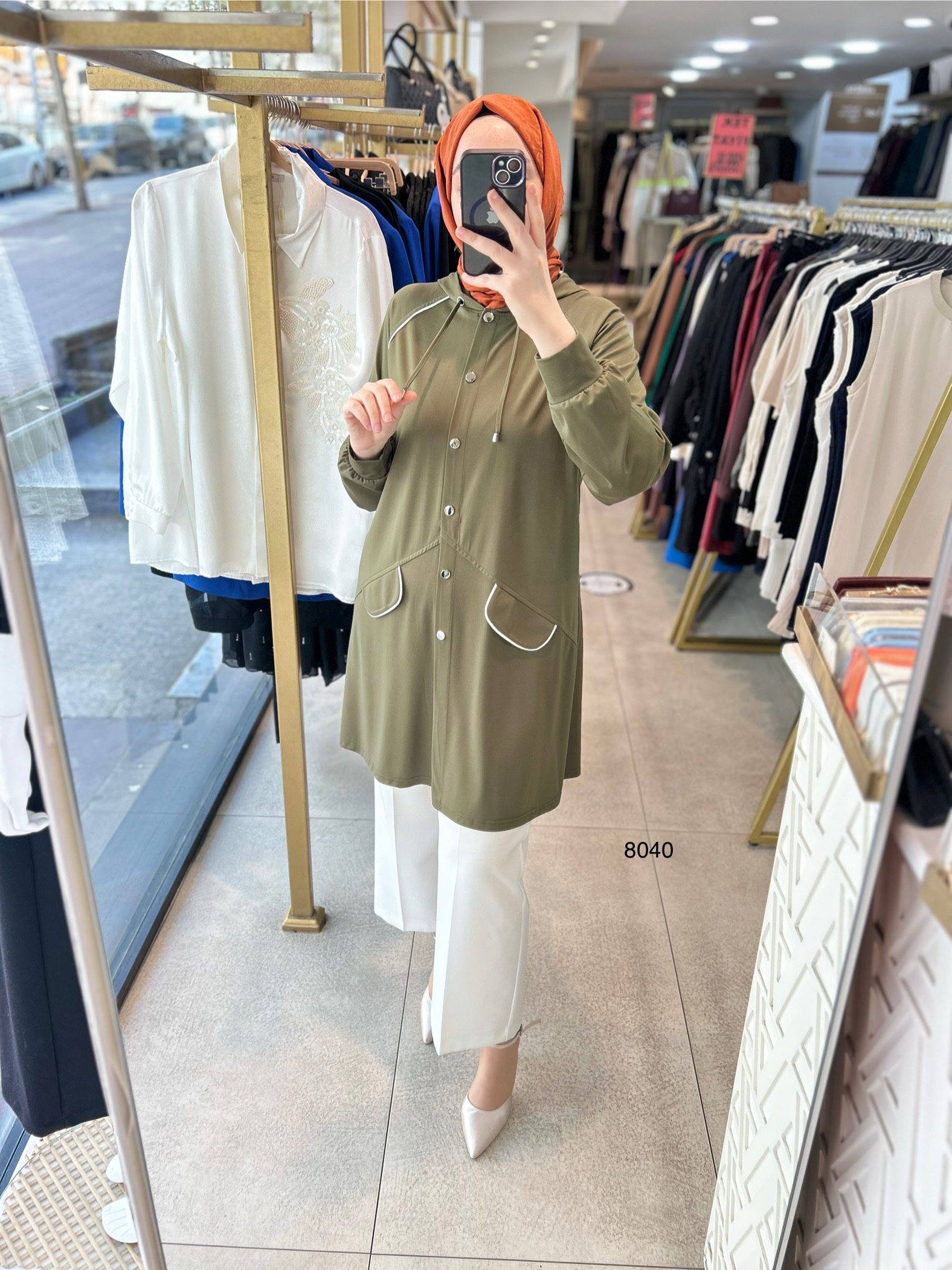 Cep Detaylı Spor Tunik 8040 - Görsel 14