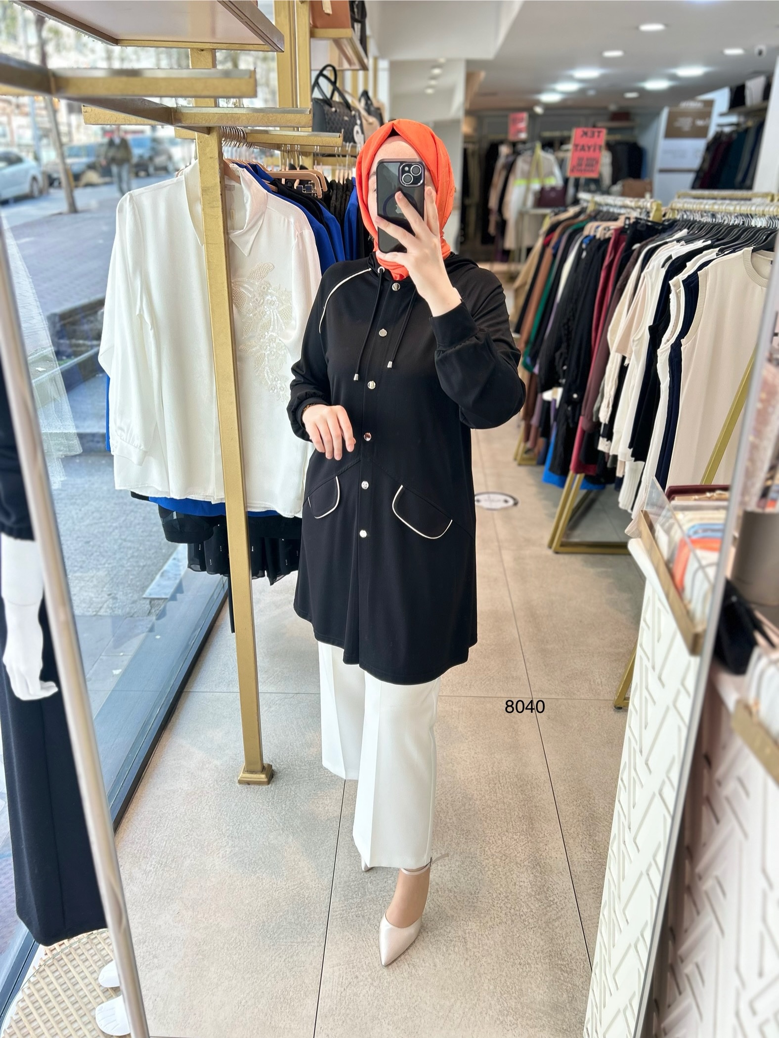 Cep Detaylı Spor Tunik 8040 - Görsel 6