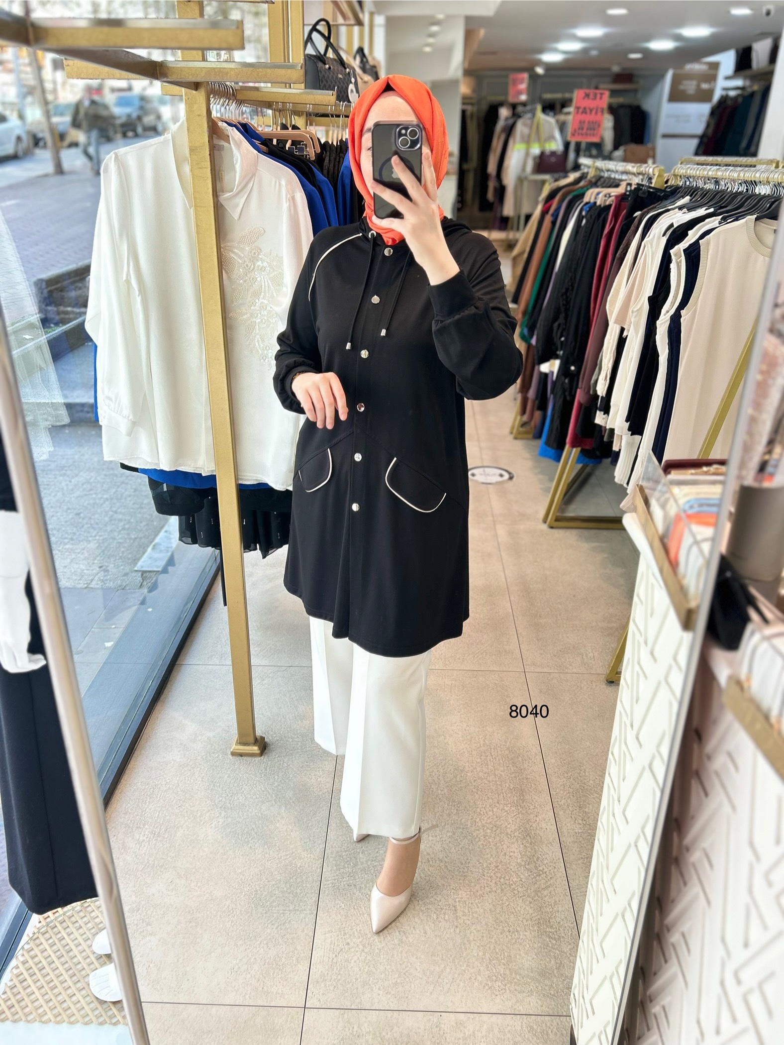 Cep Detaylı Spor Tunik 8040 - Görsel 17