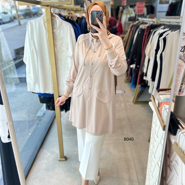 Cep Detaylı Spor Tunik 8040 - Görsel 3