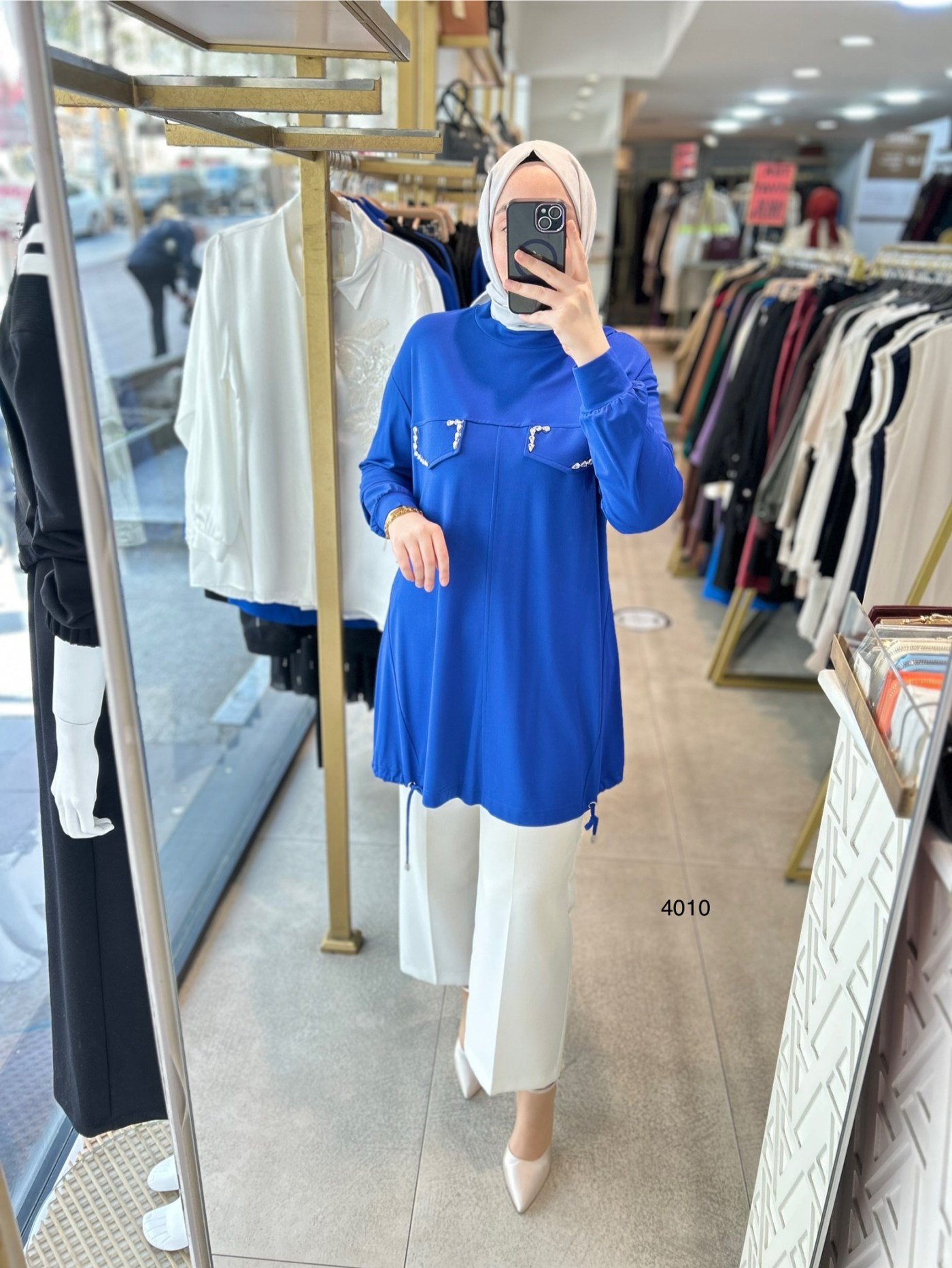 4010 Bambu Kumaş Tunik