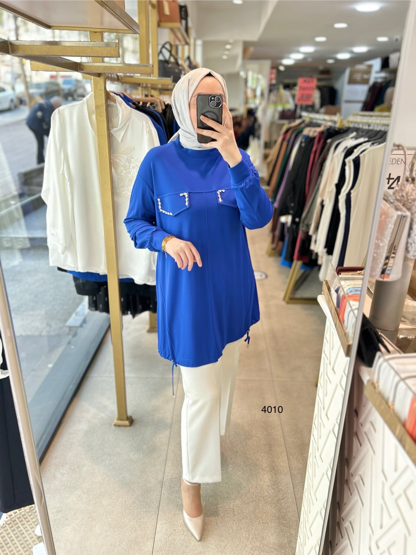 4010 Bambu Kumaş Tunik