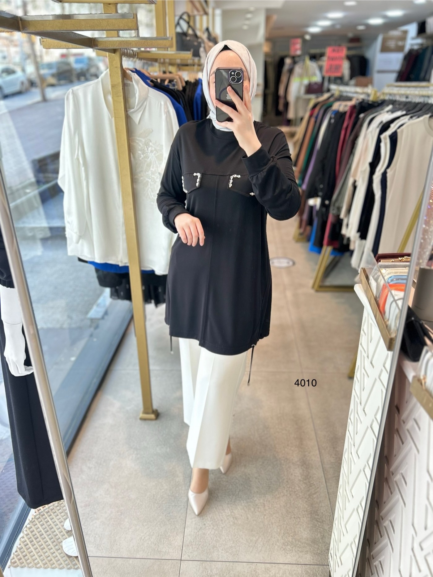 4010 Bambu Kumaş Tunik