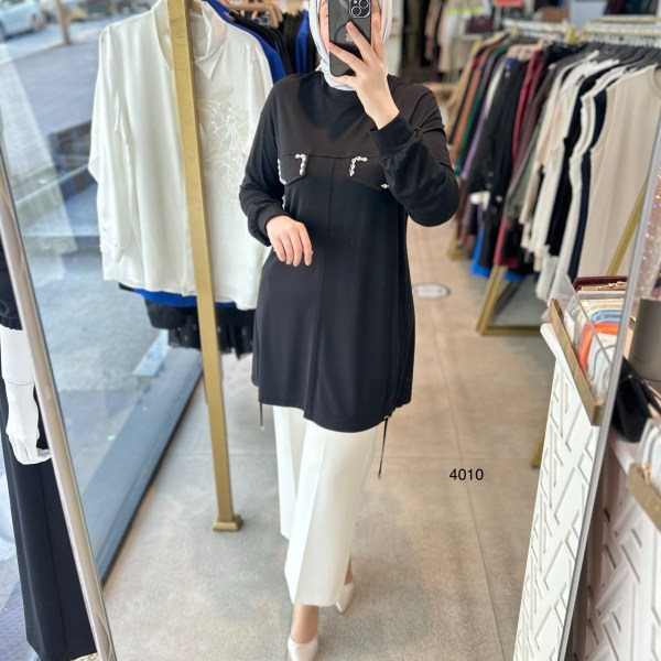 4010 Bambu Kumaş Tunik - Görsel 4