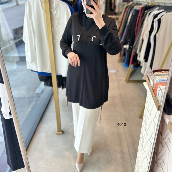 4010 Bambu Kumaş Tunik - Görsel 3