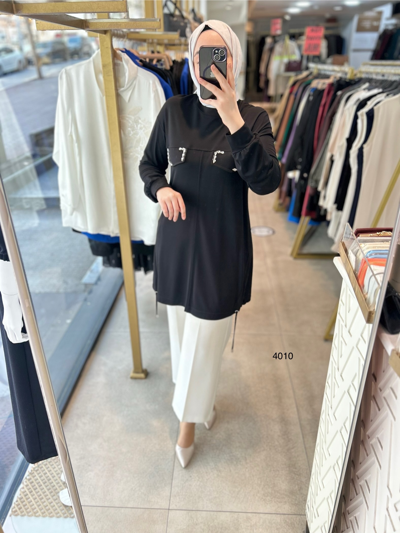 4010 Bambu Kumaş Tunik - Görsel 3