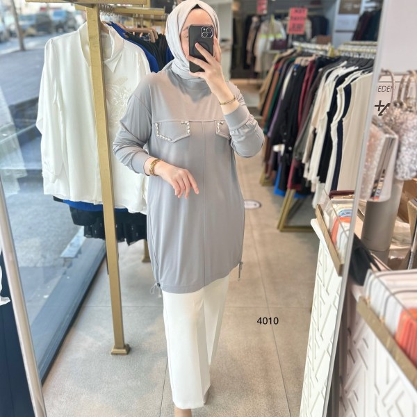 4010 Bambu Kumaş Tunik - Görsel 12