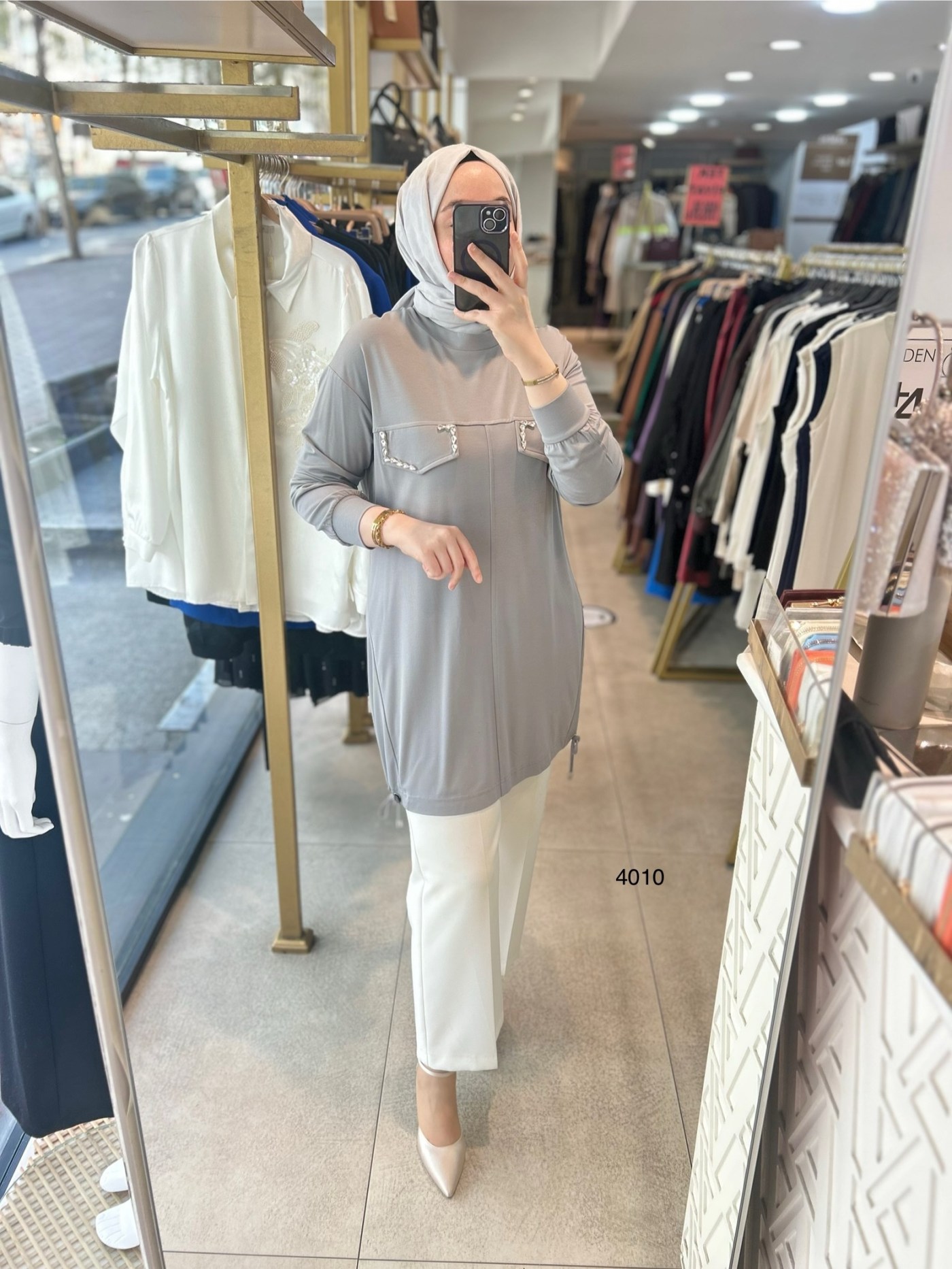 4010 Bambu Kumaş Tunik