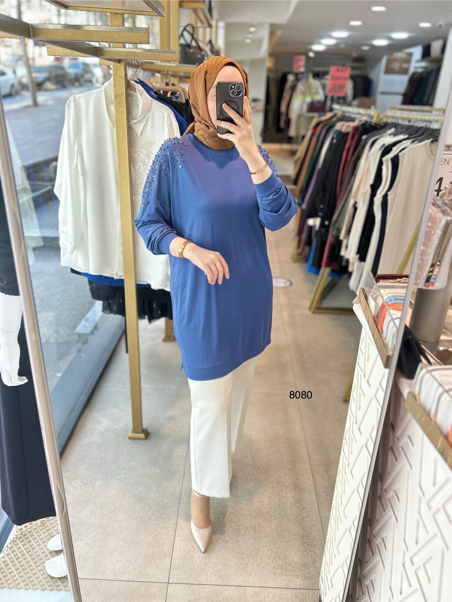 8080 Taşlı Tunik - Görsel 18