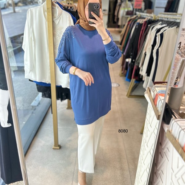 8080 Taşlı Tunik - Görsel 13