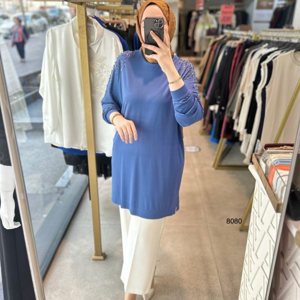 8080 Taşlı Tunik - Görsel 9