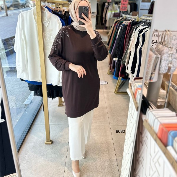 8080 Taşlı Tunik - Görsel 7