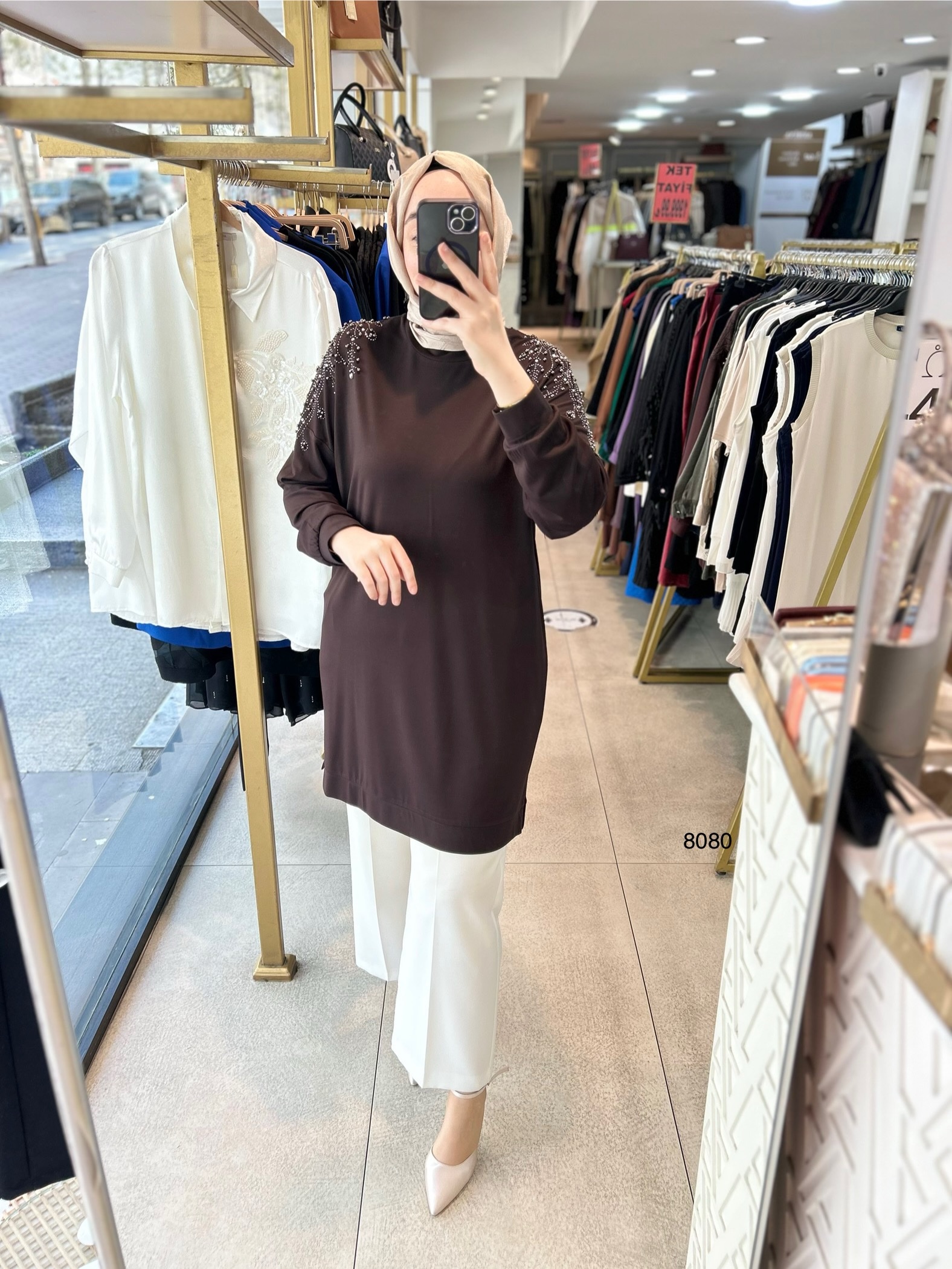 8080 Taşlı Tunik - Görsel 6