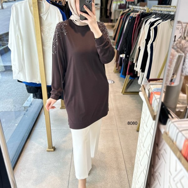 8080 Taşlı Tunik - Görsel 5