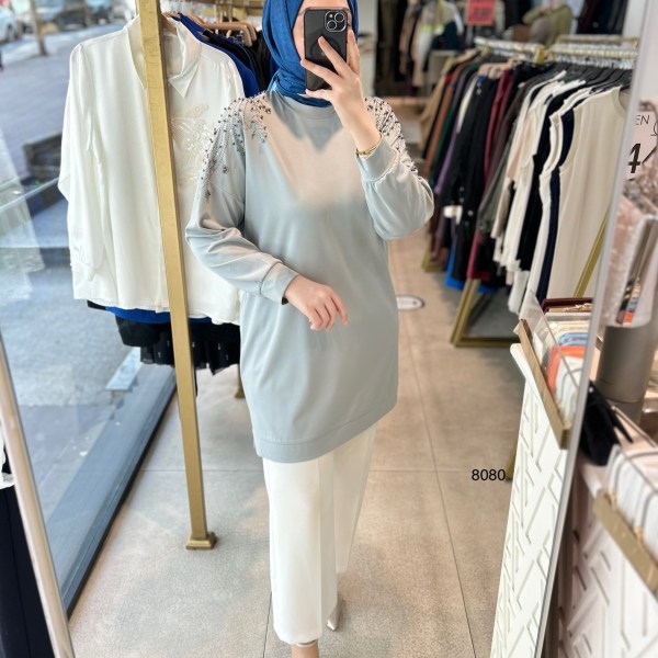 8080 Taşlı Tunik - Görsel 3