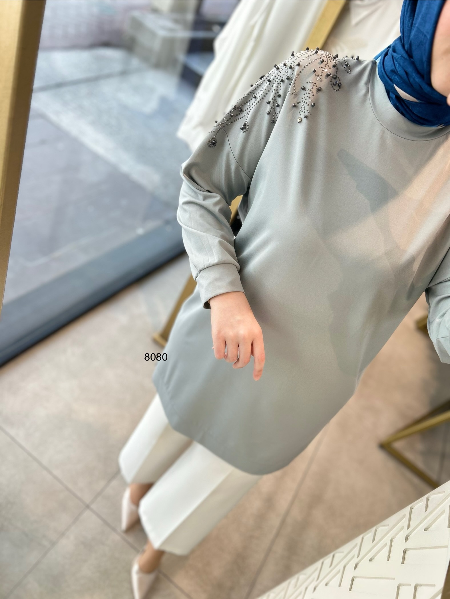 8080 Taşlı Tunik - Görsel 2