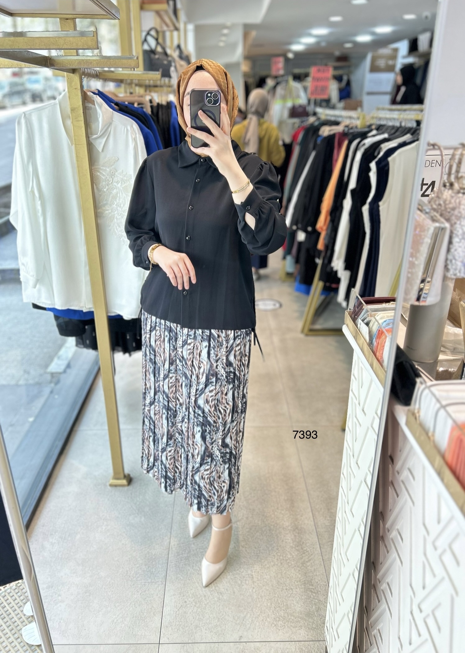 7393 DESENLİ ETEKLİ TAKIM - Görsel 2