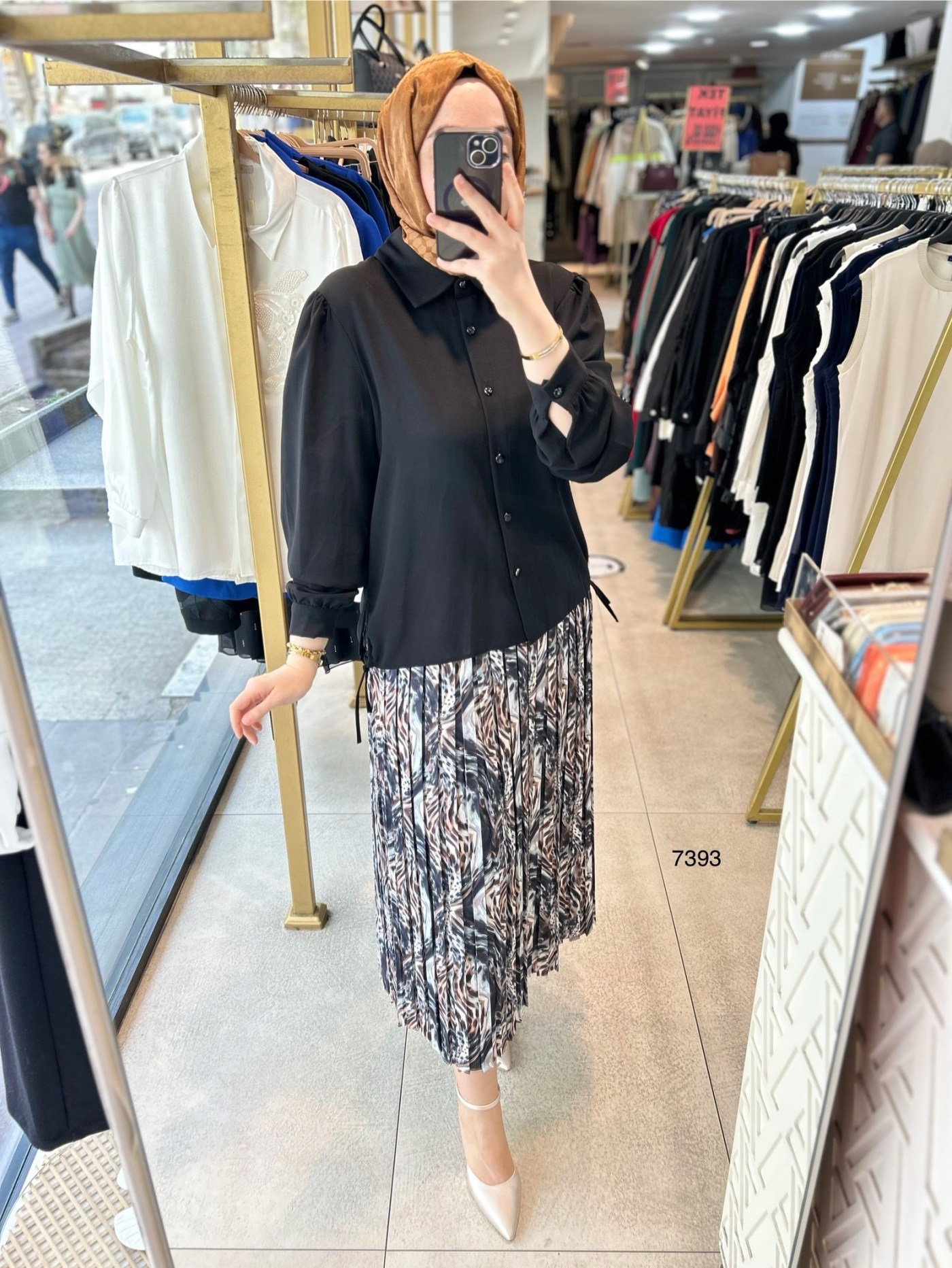 7393 DESENLİ ETEKLİ TAKIM