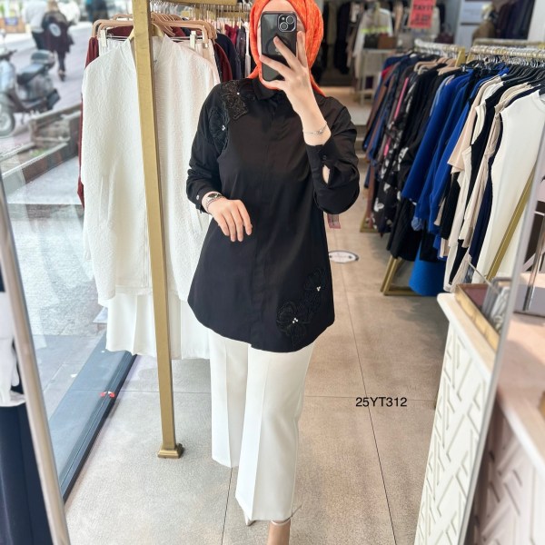 Armine Trend 25YT312 Çiçek Detaylı Tunik - Görsel 11