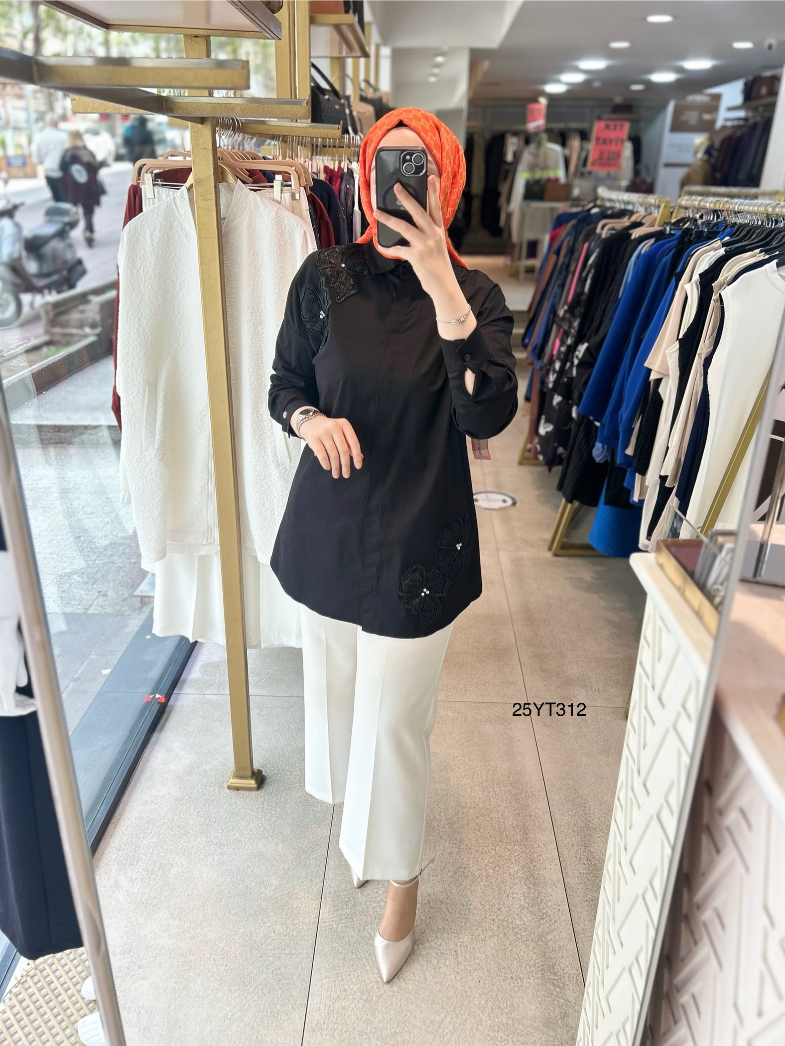 Armine Trend 25YT312 Çiçek Detaylı Tunik - Görsel 11