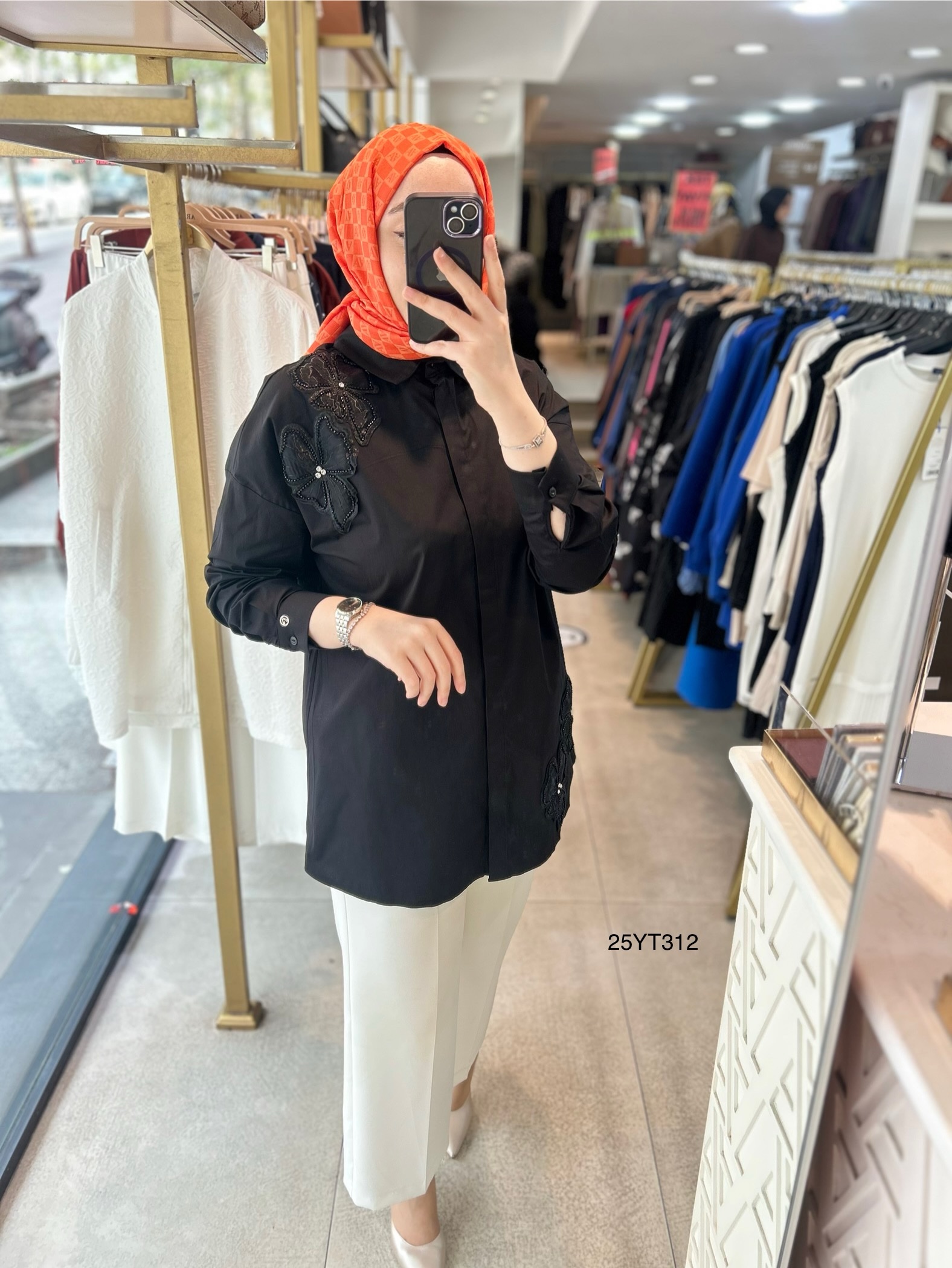 Armine Trend 25YT312 Çiçek Detaylı Tunik - Görsel 10