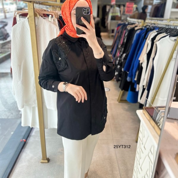 Armine Trend 25YT312 Çiçek Detaylı Tunik - Görsel 14