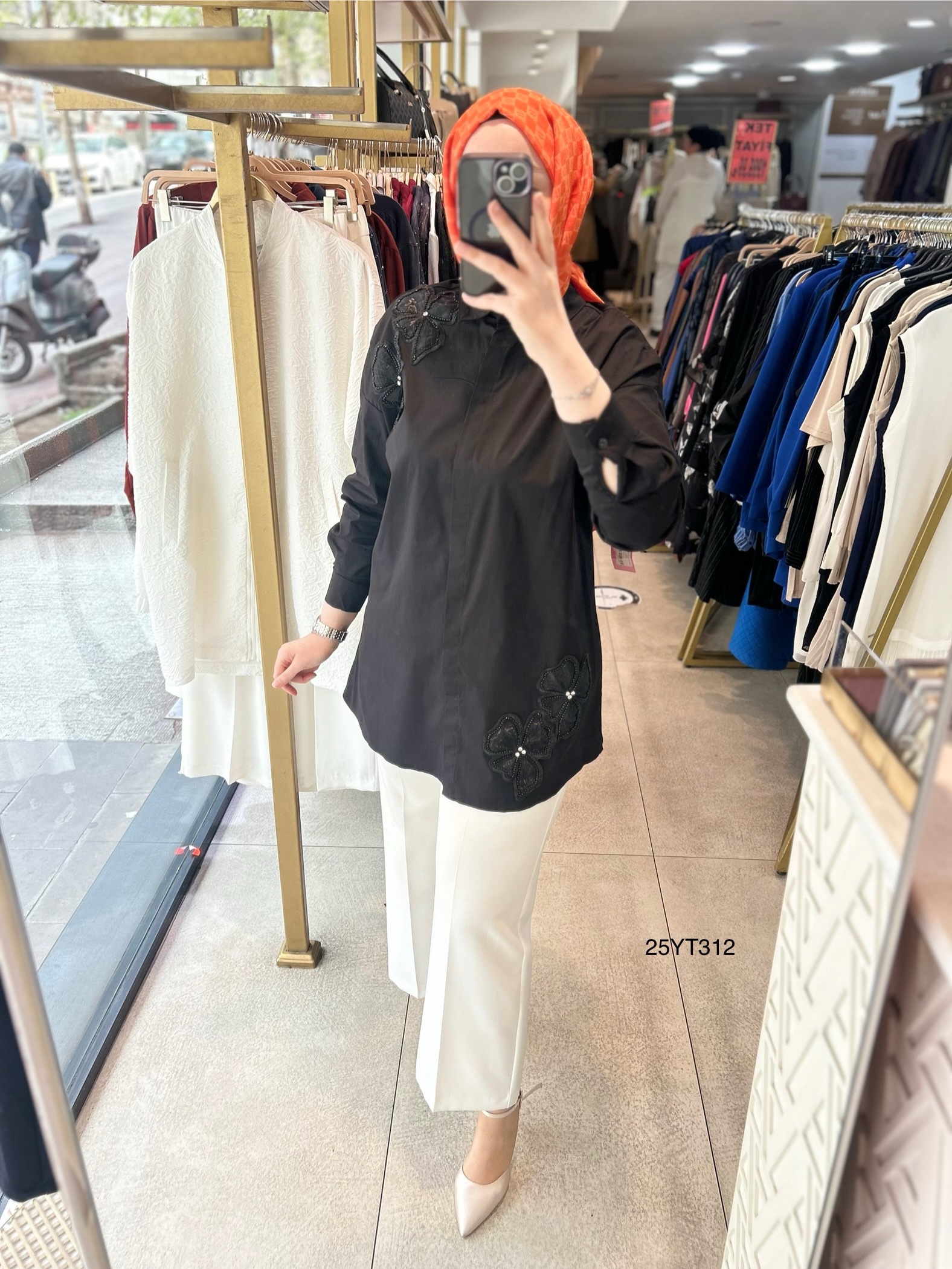 Armine Trend 25YT312 Çiçek Detaylı Tunik - Görsel 8