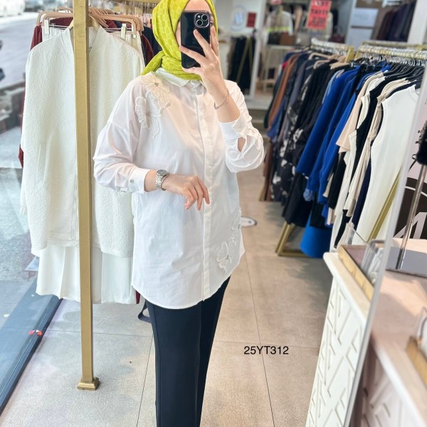 Armine Trend 25YT312 Çiçek Detaylı Tunik - Görsel 4