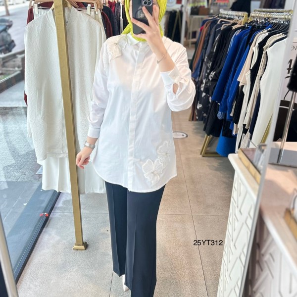 Armine Trend 25YT312 Çiçek Detaylı Tunik - Görsel 1