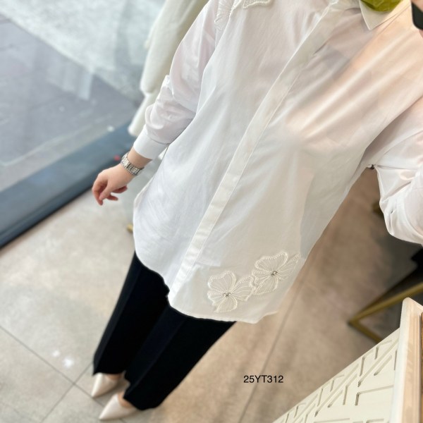 Armine Trend 25YT312 Çiçek Detaylı Tunik - Görsel 2