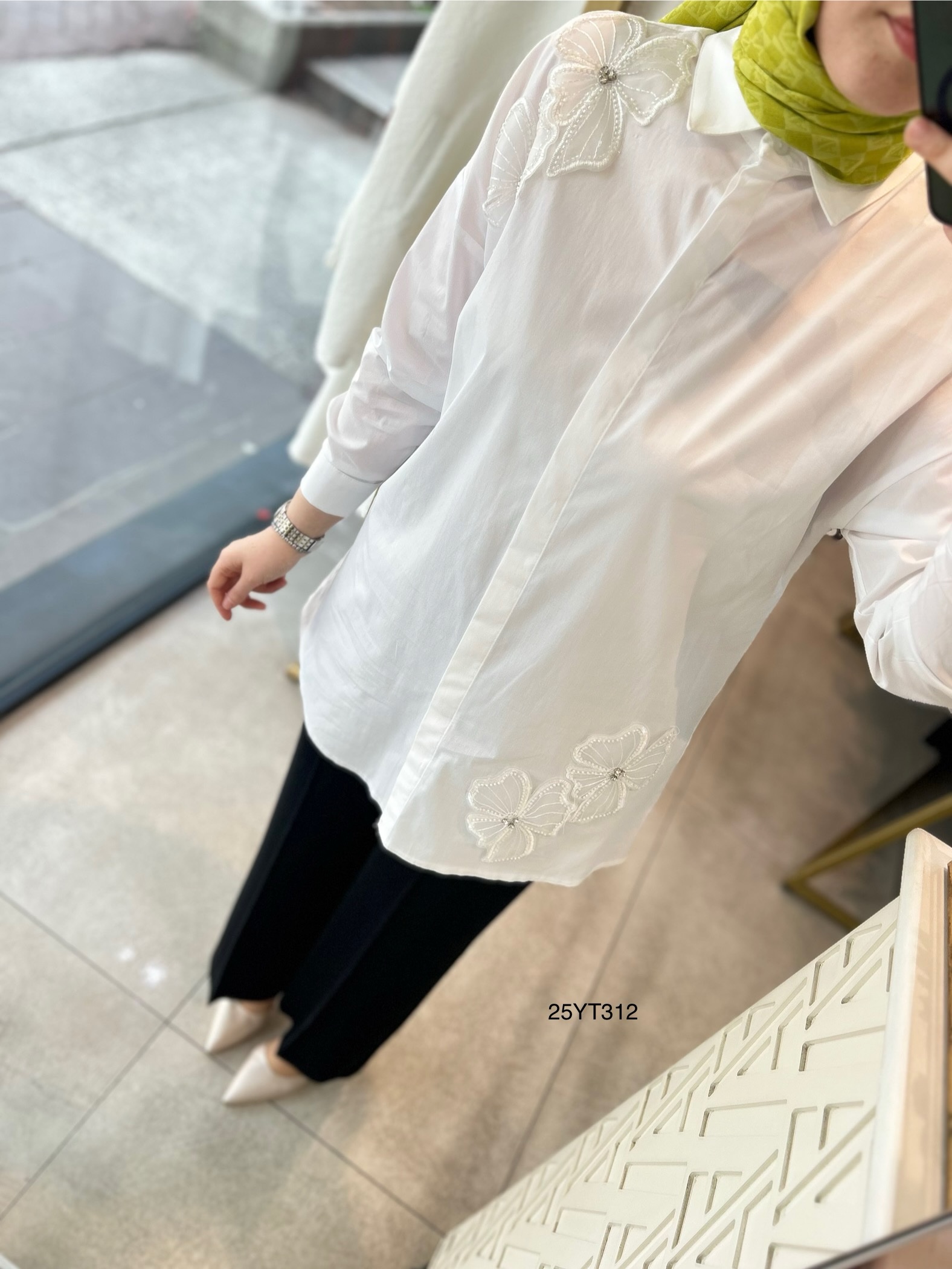 Armine Trend 25YT312 Çiçek Detaylı Tunik - Görsel 2