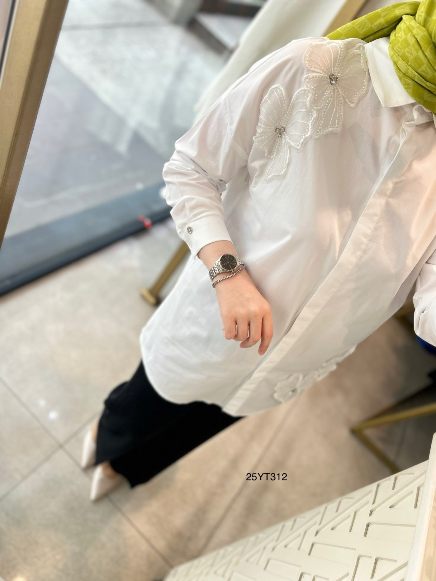 Armine Trend 25YT312 Çiçek Detaylı Tunik