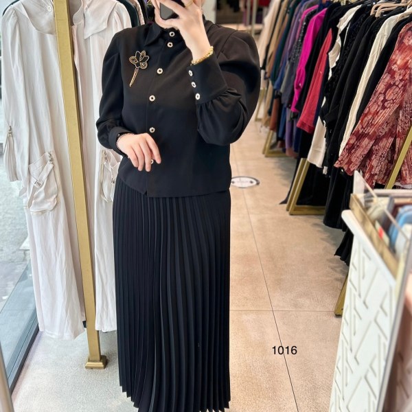 1016 BROŞ DETAYLI TAKIM - Görsel 10