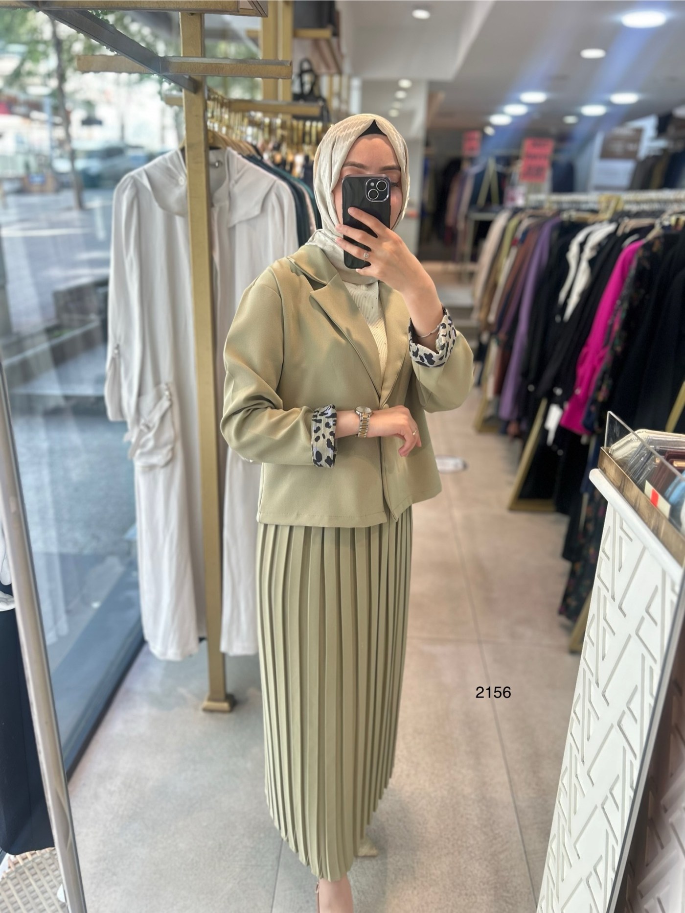 2156 Etek Ceket Takım