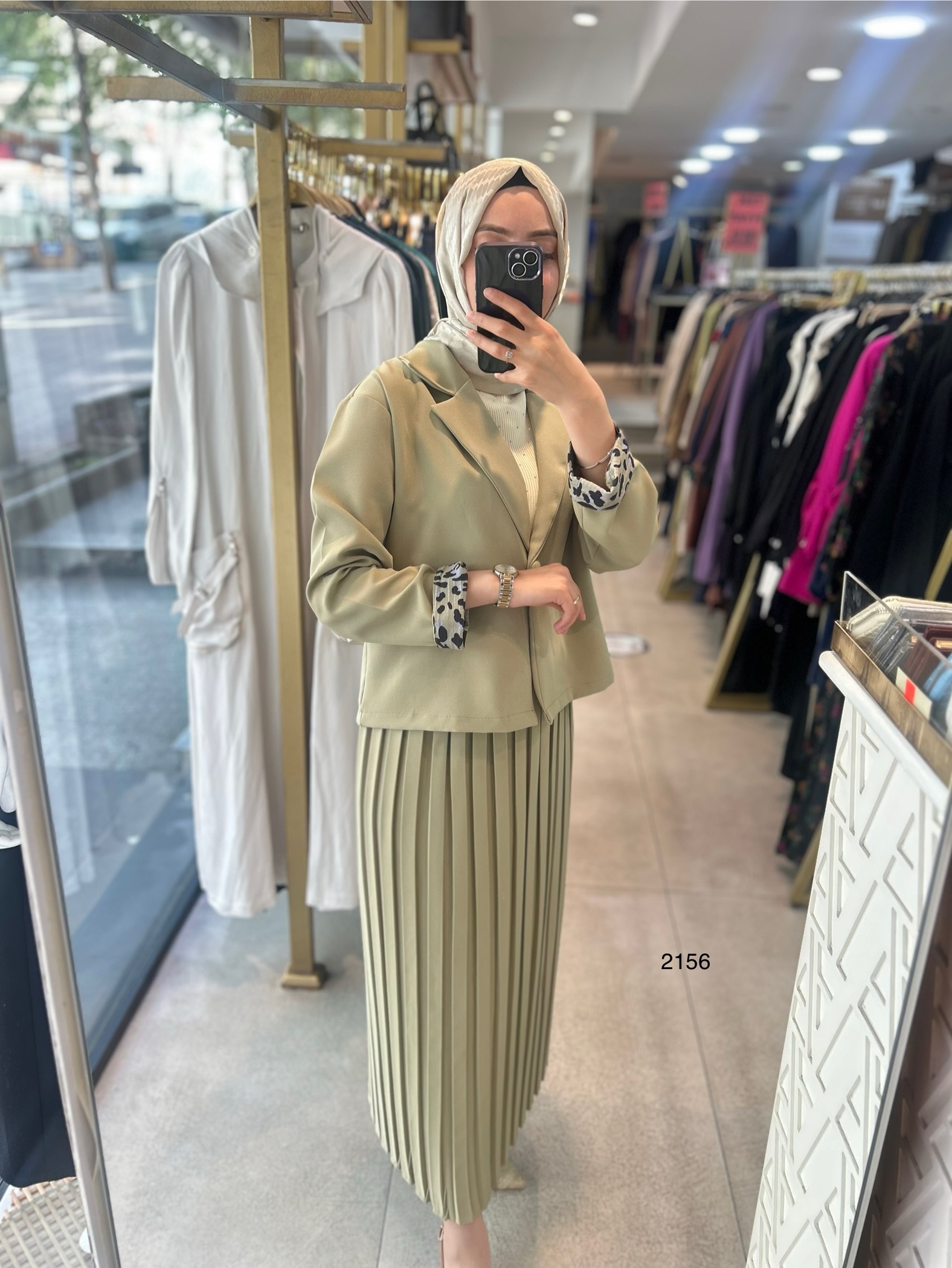 2156 Etek Ceket Takım - Görsel 8