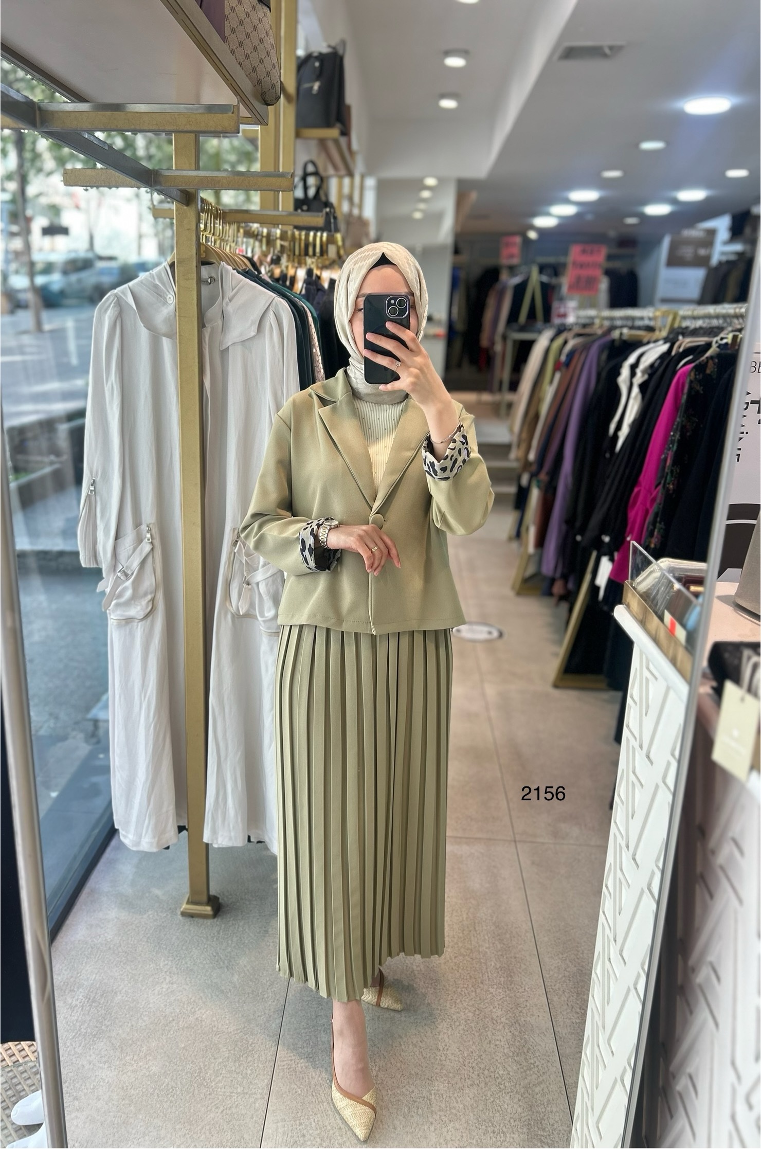 2156 Etek Ceket Takım - Görsel 7