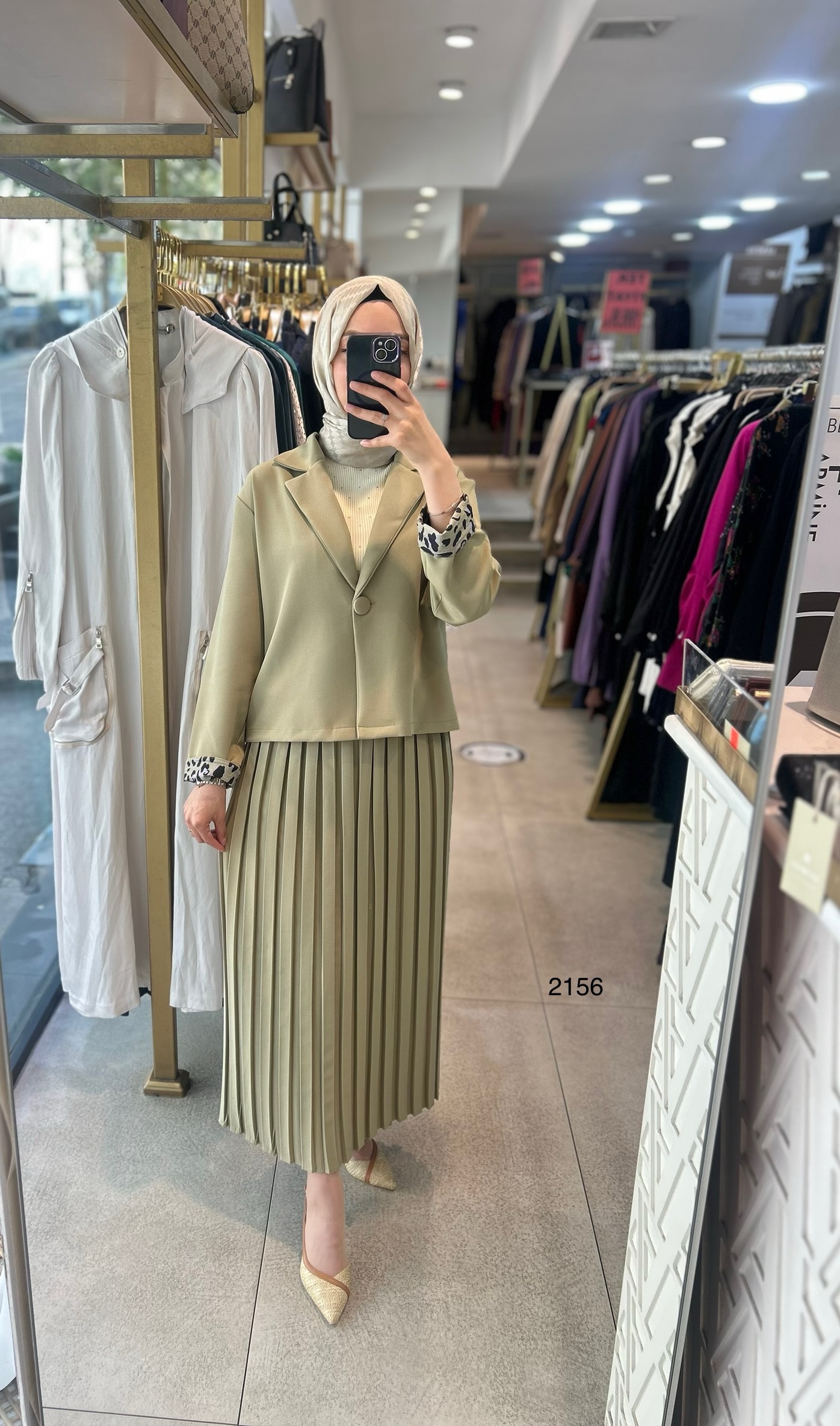 2156 Etek Ceket Takım