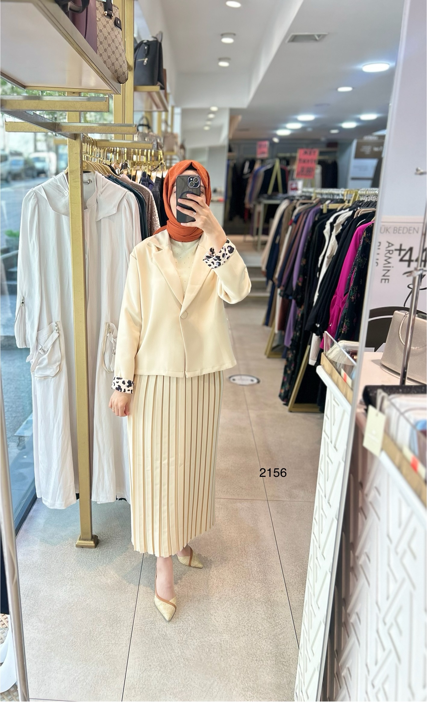 2156 Etek Ceket Takım - Görsel 3