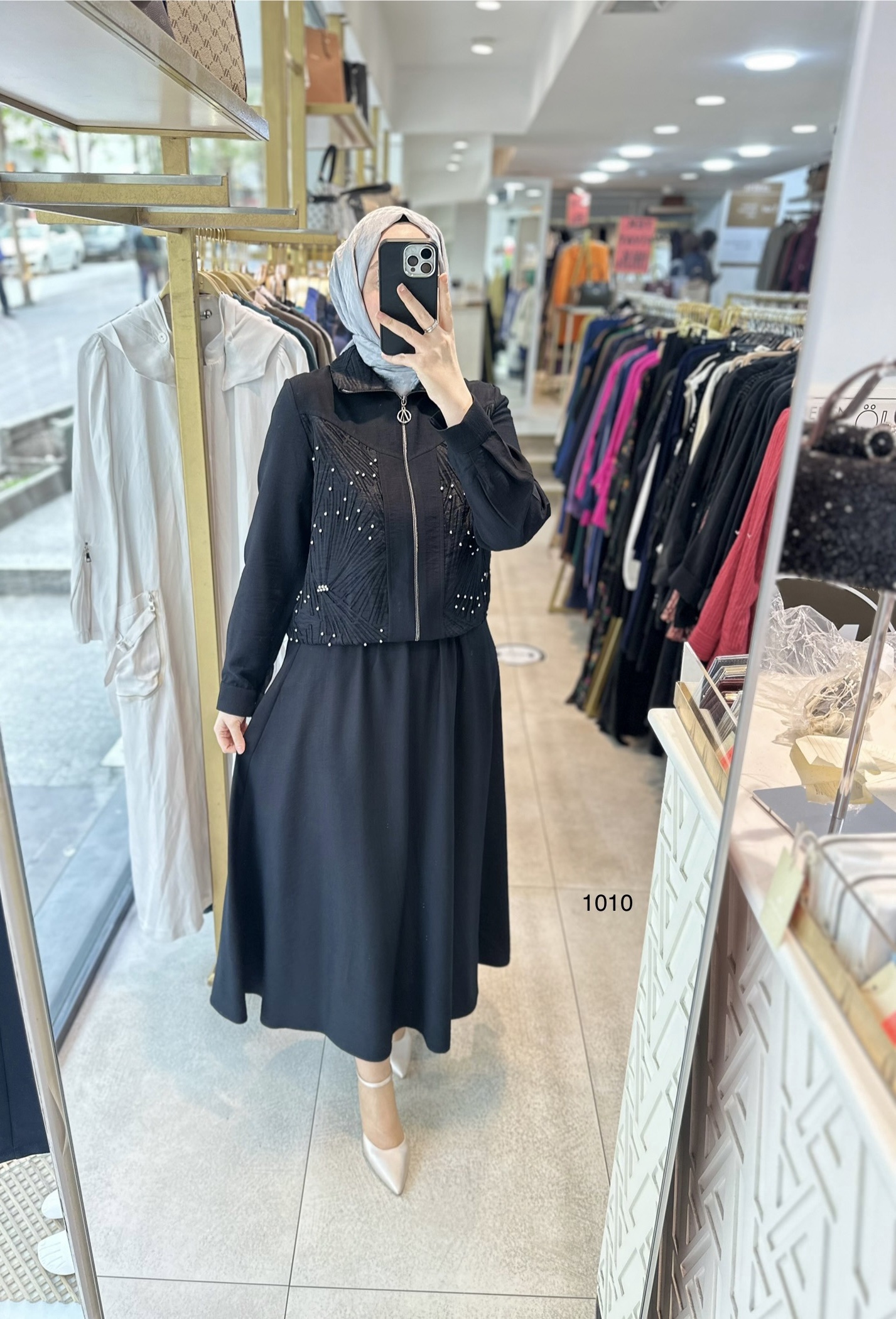 1010 Taş detaylı takım - Görsel 18