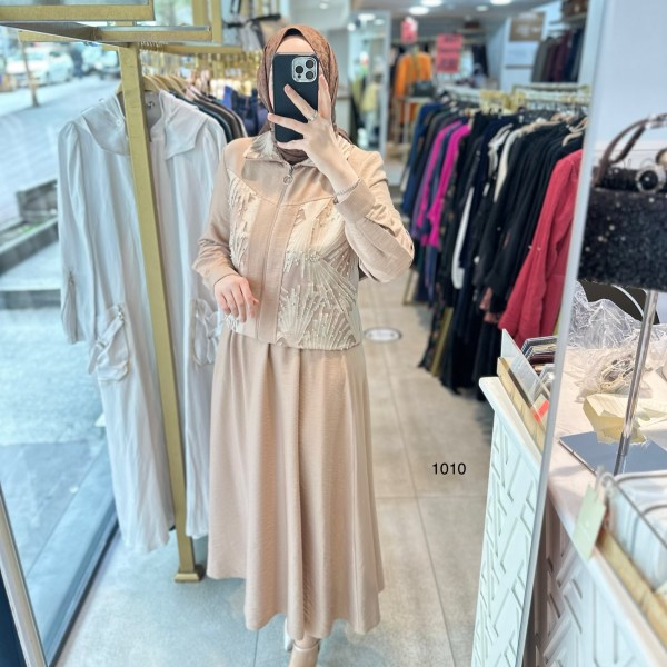 1010 Taş detaylı takım - Görsel 5