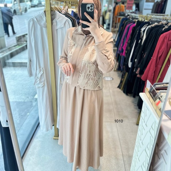 1010 Taş detaylı takım - Görsel 2